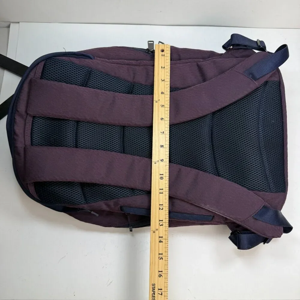 Lululemon Out Of Range Backpack 20L Purple Navy Trim Travel Laptop Commuter Gym